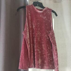 Arizona Jean Company Velvet Muscle Tee in Pink